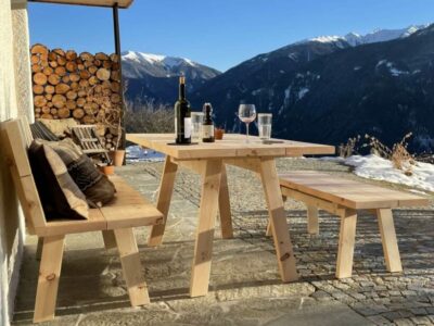 Tisch in Zirbe – outdoor, gemeinsam, zirbe